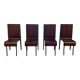 4 wooden chairs