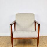 GFM-142 armchair, design by Edmund Homa from the 70s, beige