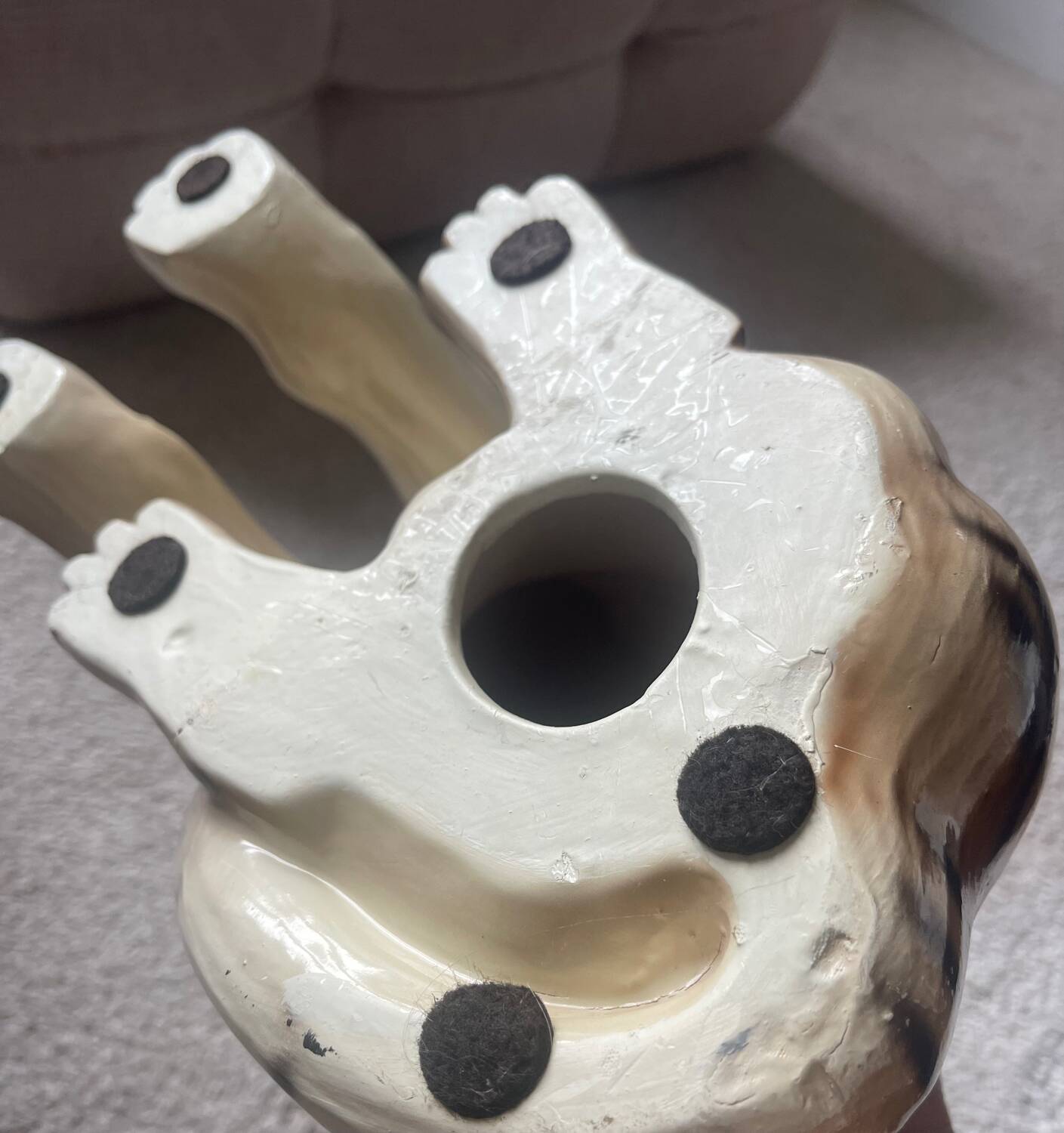 Enamelled ceramic tiger 1970