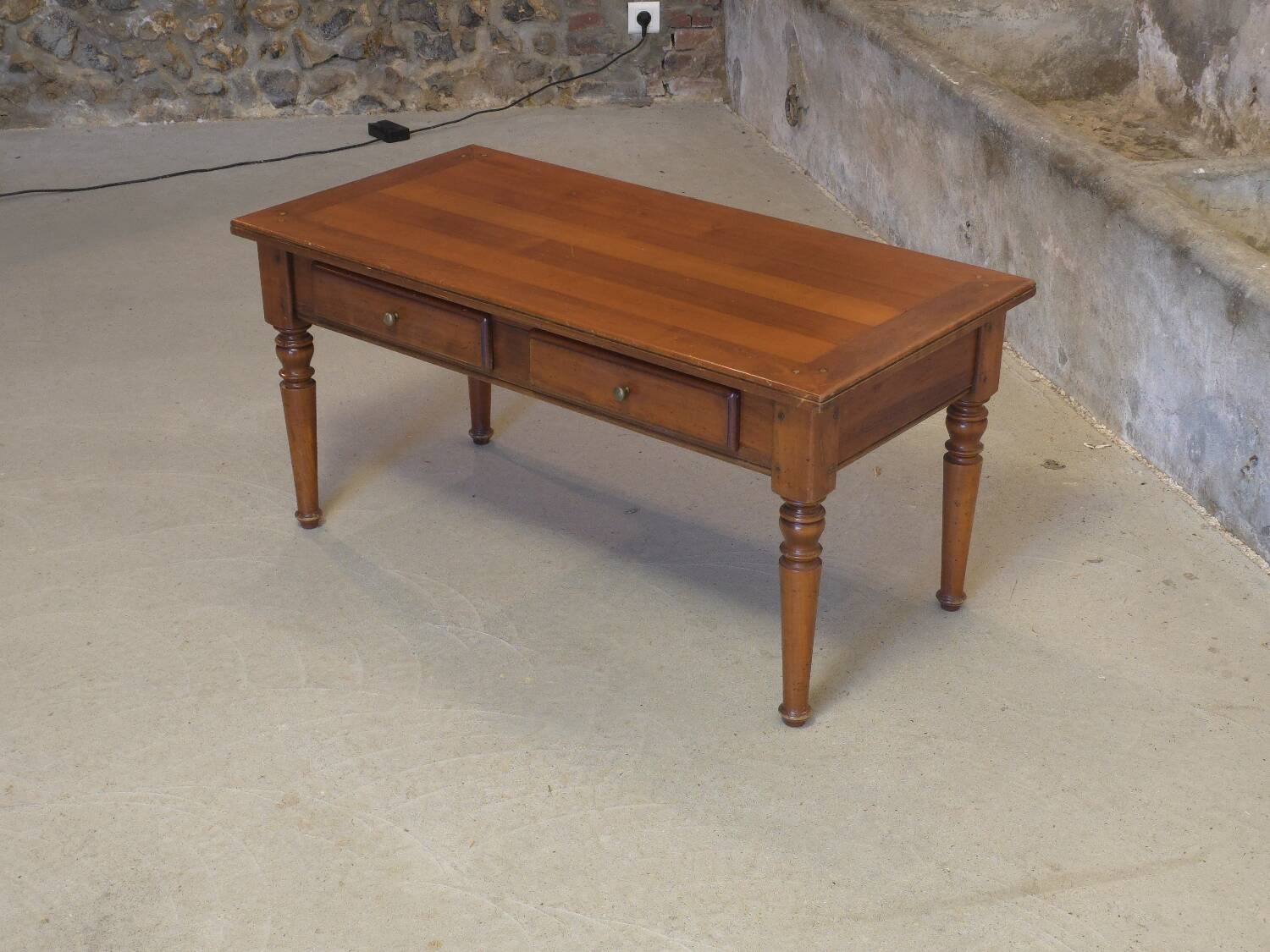 Cherry wood coffee table