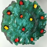 Green earthenware cut edge cut lozenges
