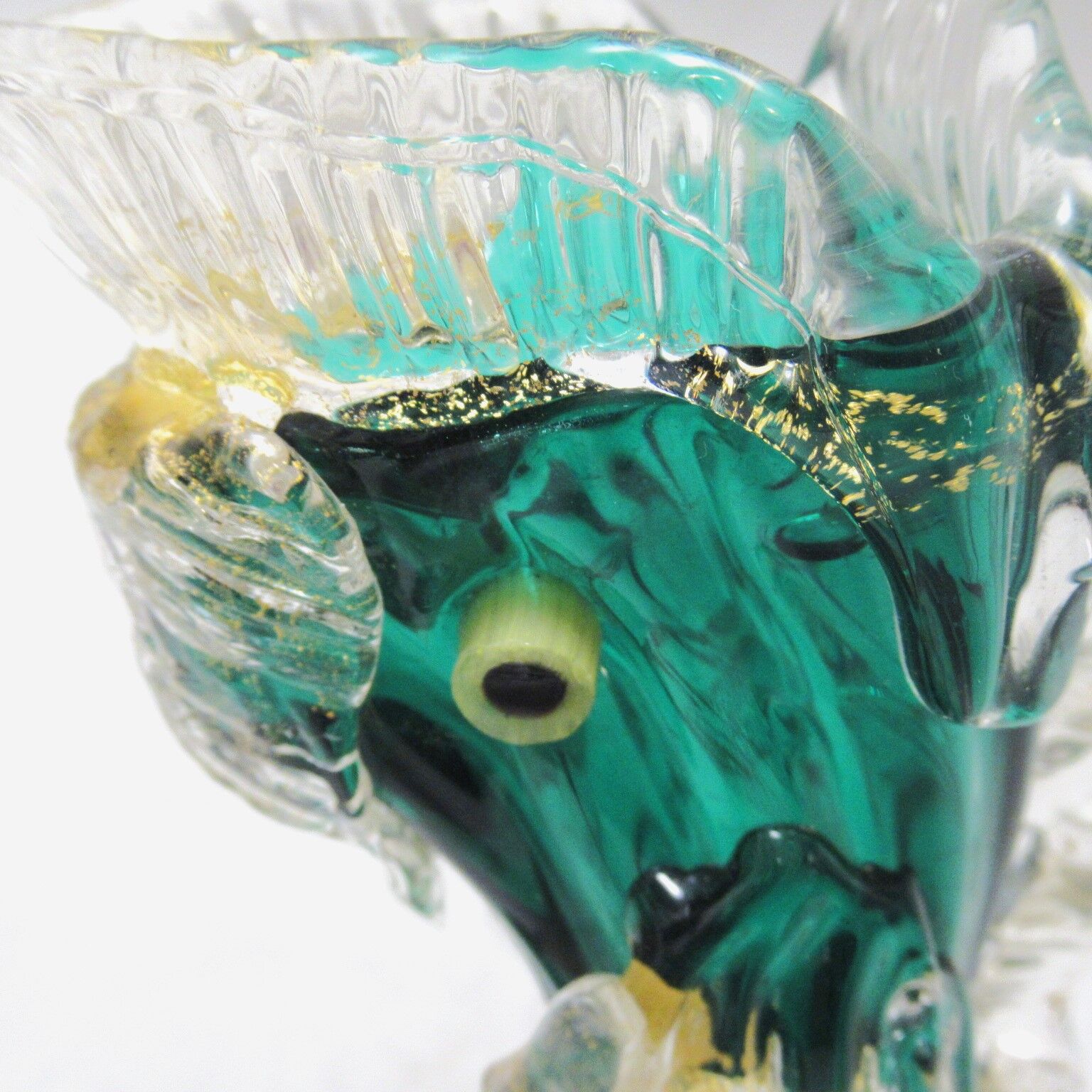 Vase sculpture Fish glass by Murano Salviati