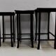 Chinese pull out tables in lase black