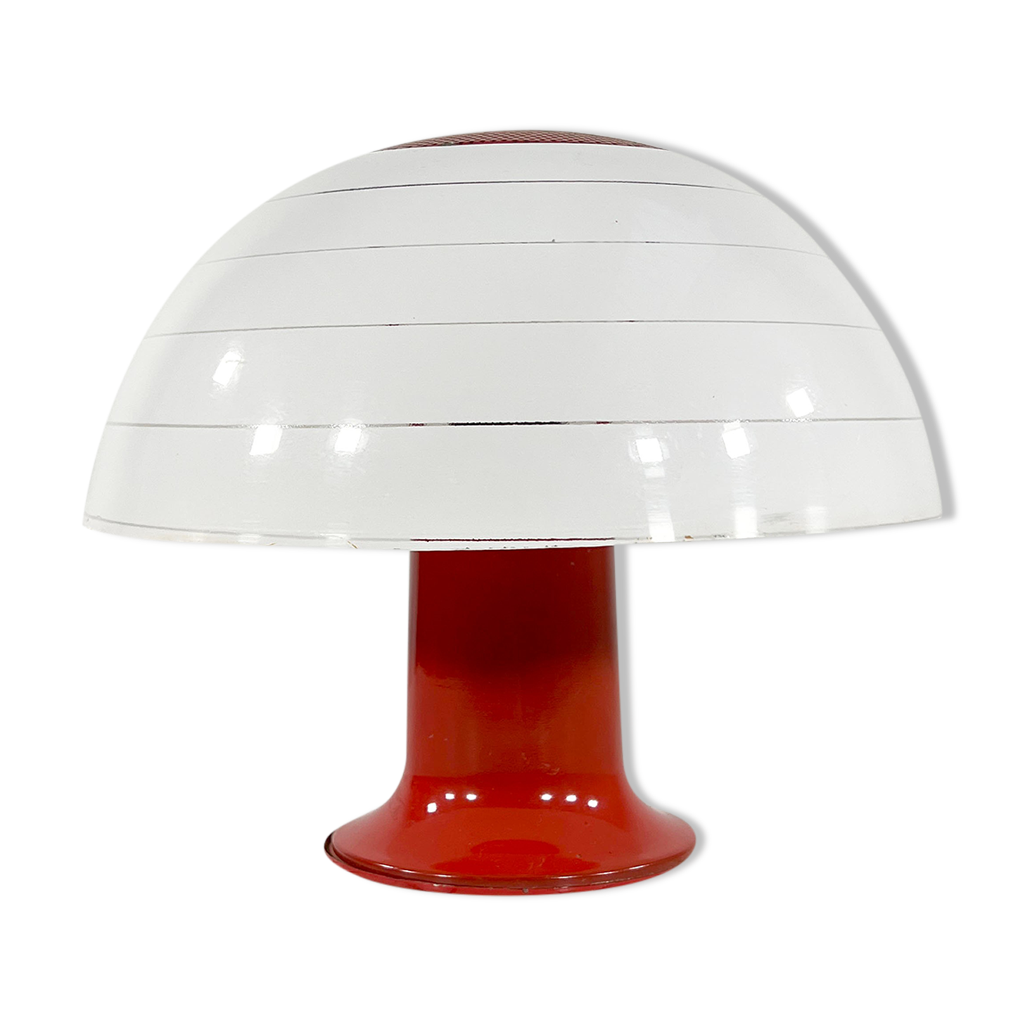 Orange mushroom table lamp, 1970