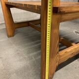 Vintage Pine Coffee Table, Reconstruction Period, Brutalist Design