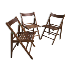 Lot de 3 chaises pliantes