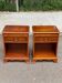 Pair of English yew wood bedside tables – Bradley Made in England 19