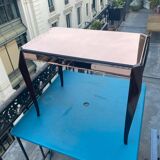 Coffee table with beveled mirrors