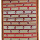 Old American Carpet Hooked handmade 97cm x 161cm 1890s, 1B506