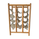 Range bouteilles bois et tissu