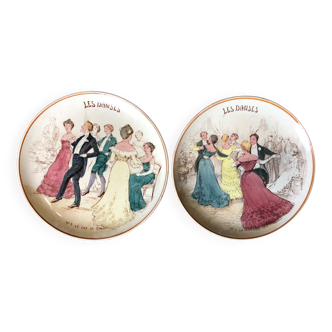 Creil and Montereau earthenware plates