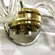 Pair of glass and crystal sconces