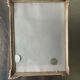 Art deco metal silver frame brass 21.5 cm x 16.5 cm convex glass