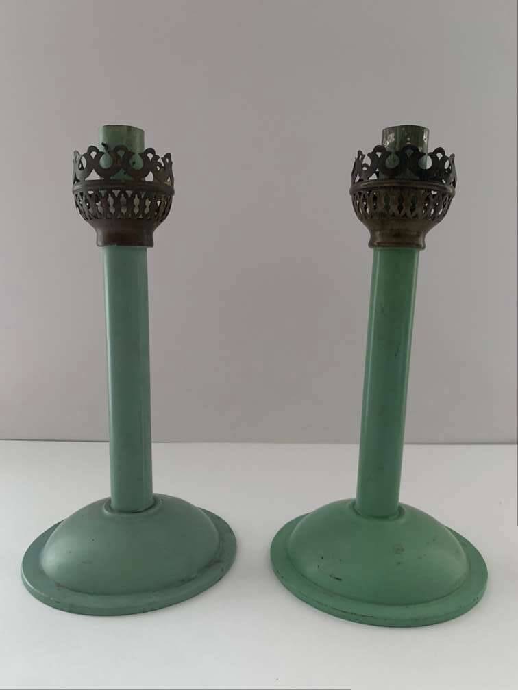 2 Bauhaus Windlichter Bougeoirs Porte-bougies