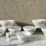 Lot Ramekin Bowls Arcopal France vintage 70s