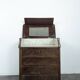 Flamed mahogany dressing table