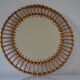 Vintage rattan sun mirror 70 years