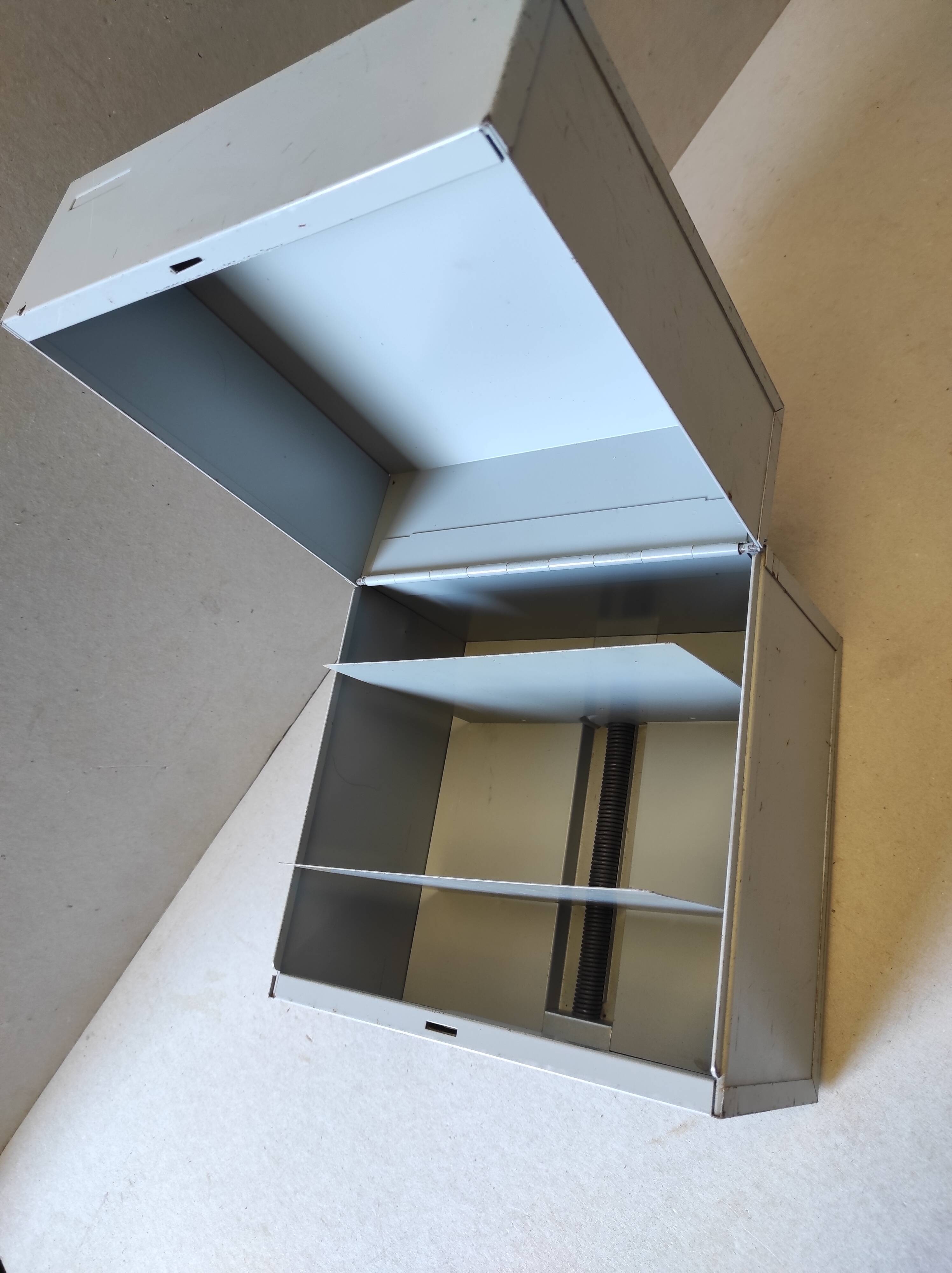 Old vintage metal plug box