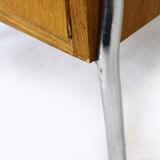 Bauhaus bedside table in chromed tubular steel, 1940s