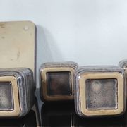 Vintage Set in Glazed Ceramic – 4 Bowls & Tray – Style