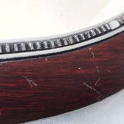 Miroir ovale en bois