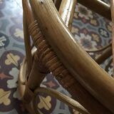 Vintage rattan stool