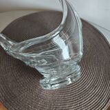 Swan-shaped crystal bowl