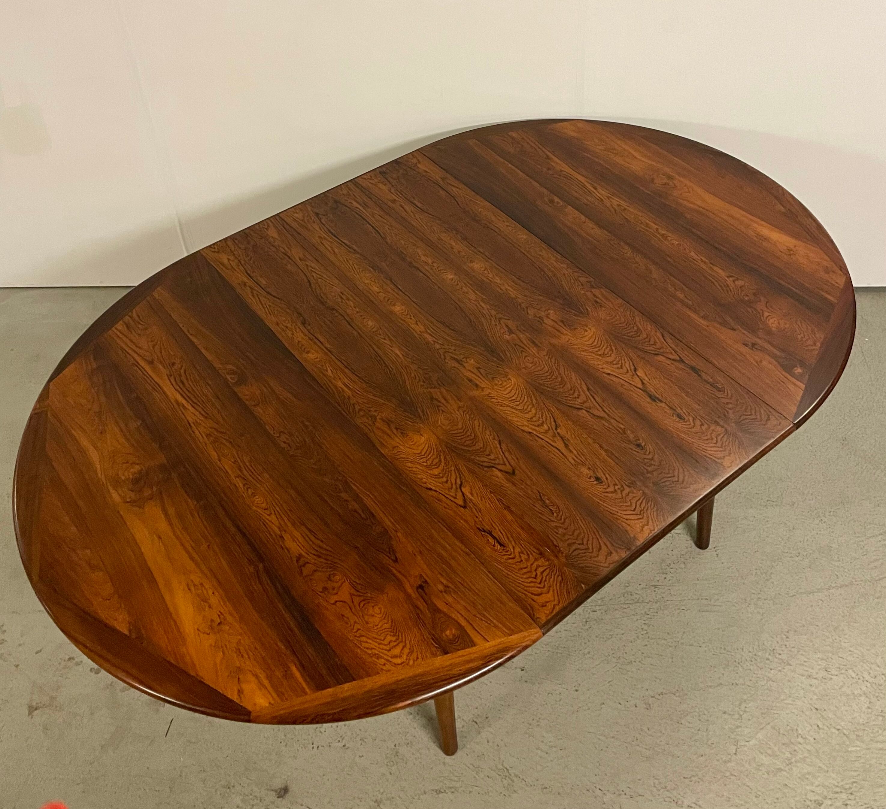 Danish round palisander dining table 1960s
