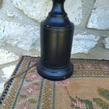 Pair of turned wooden lamps