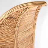 Large rattan “palm” armchair
