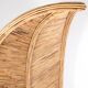 Large "palm" armchair in rattan