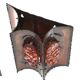 Brutalist wall sconces by Accolay in copper and resin, 1960s.