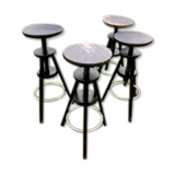 Suite of 4 industrial or architectural stools