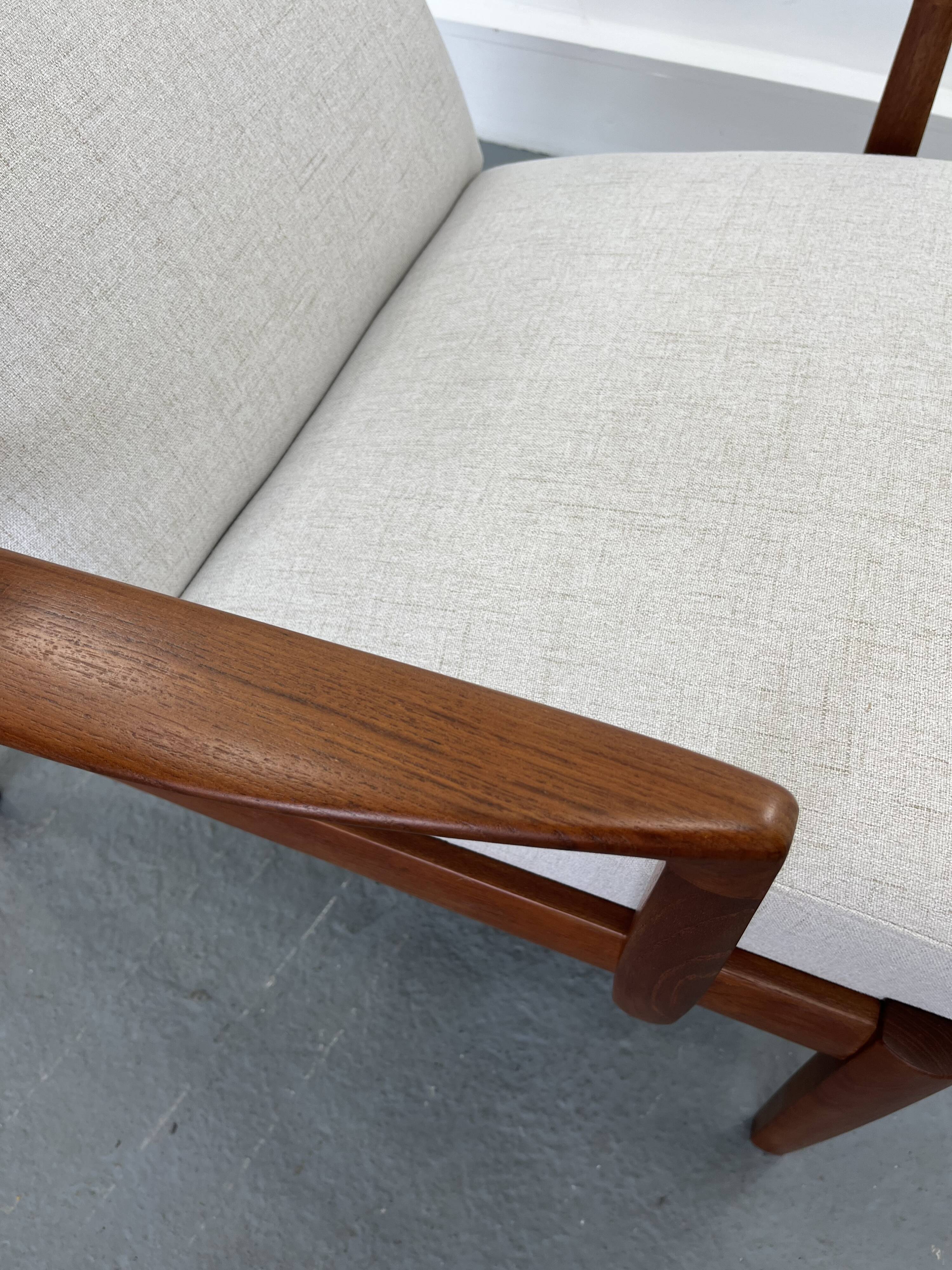 Vintage danish teak lounge chair, 1970s
