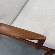Fauteuil lounge vintage danois en teck, 1970