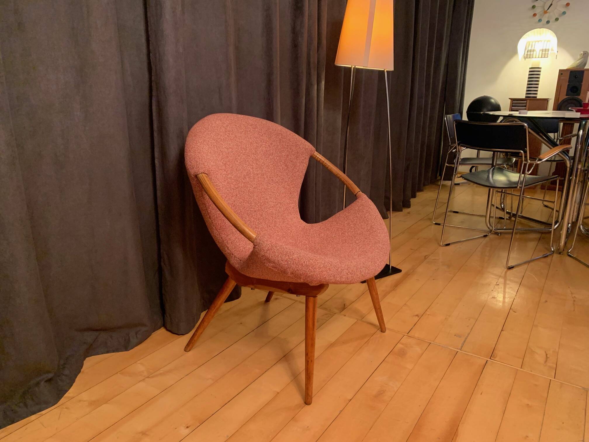 A unique armchair in the style of Miroslav Navratil, Czechoslovakia, 1950s/1960s