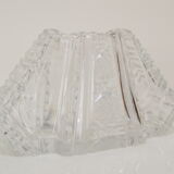 Vintage Cut Crystal Glass Vase, Glasswork Novy Bor, 1950's.