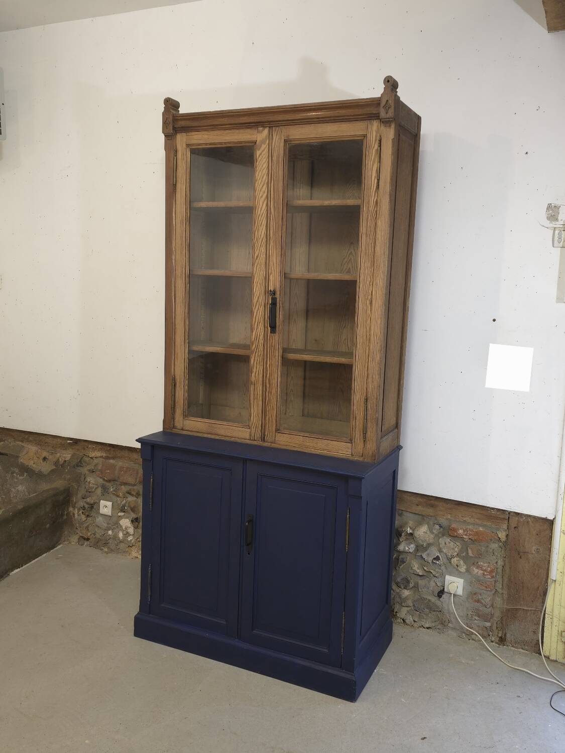 Old pharmacy display case circa 1930