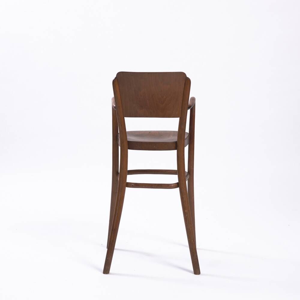Antique set of Michael Thonet wicker and bentwood childrens chairs, 2