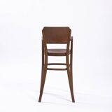 Ensemble ancien de chaises pour enfants en osier et bois courbé Michael Thonet, 2
