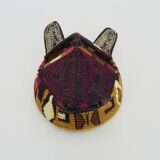 Folk art Handwoven decorative mask from Panama, Nemboro