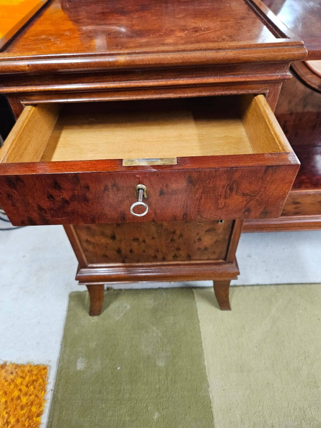 Coiffeuse miroir vintage 1970"