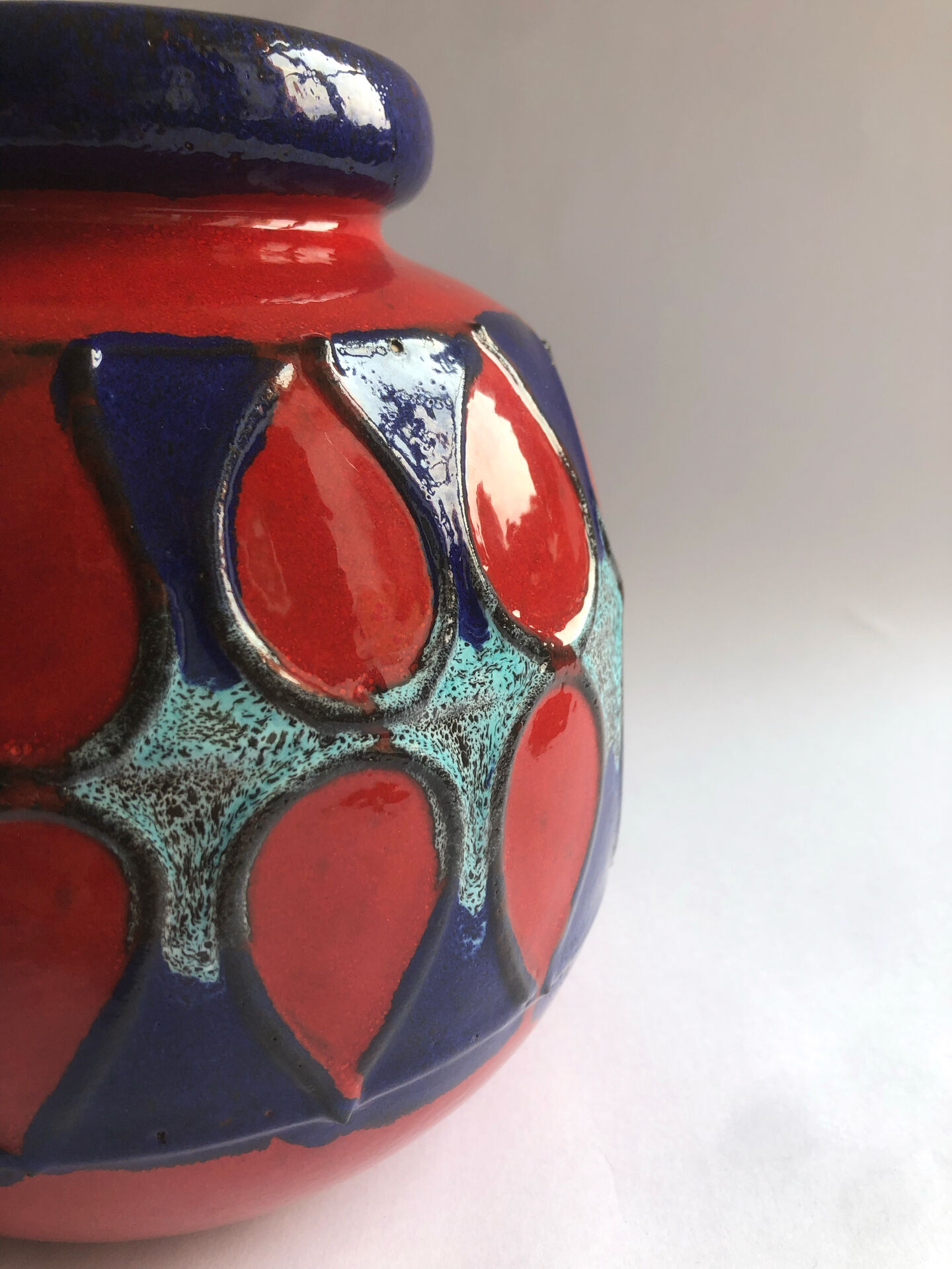 Vase en céramique allemand 1970