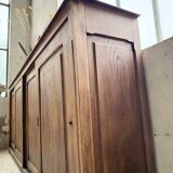 XL oak workshop sideboard with sliding doors from 1900