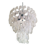 Lustre transparent en verre de murano « ricci »
