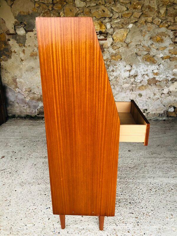 Secretaire vintage, style scandinave, circa 60's