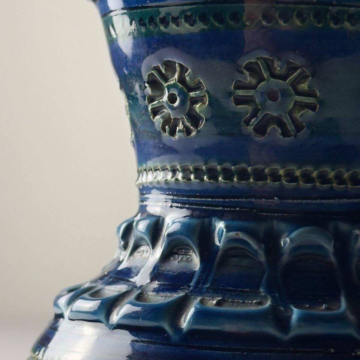 Vintage ceramic vase by Aldo Londi for Bitossi, 1970s