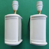 Pair of vintage ceramic wall sconces