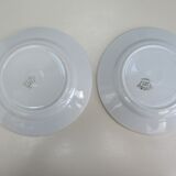 7 dessert plates in earthenware K G de Lunéville Model Danièle