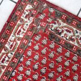 Tapis vintage fait main Seraband indien – 74 cm x 140 cm